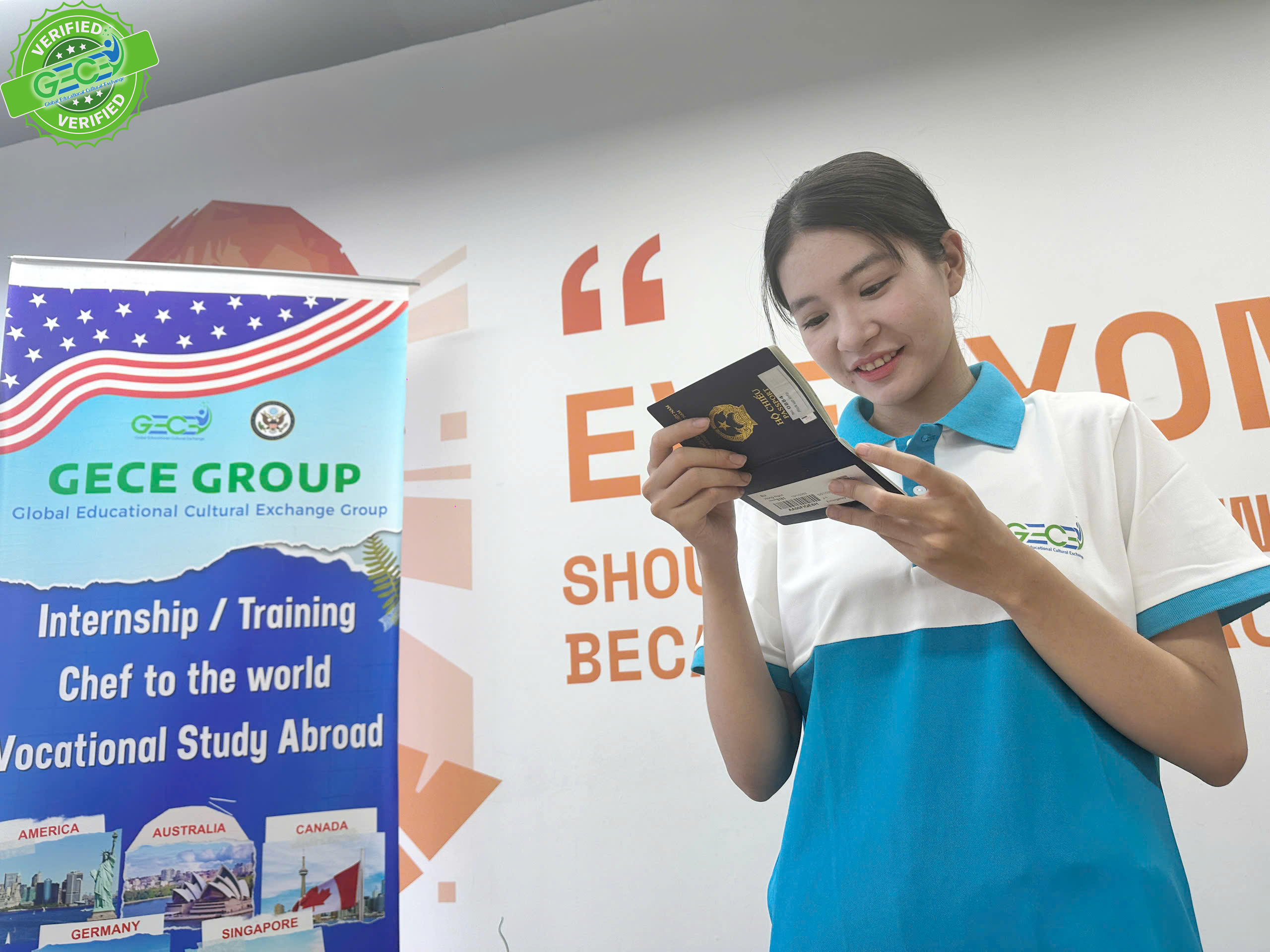 Ứng viên Gece xúc động: “Em vẫn chưa tin mình đã có visa J1 Mỹ”